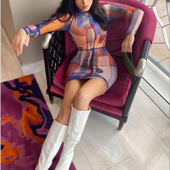 Hadley Mesh Mini Dress - Picture 2 of 6